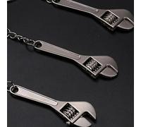 Mini clé à molette réglable - Outil à main en métal avec écrou rotatif, clé de 6,5 cm pour réparation de bricolage et pratique, argenté