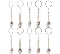 Mini Clé à Molette Réglable, Porte-Clés Créatif en Métal pour Réparation et Décor, 10 Pièces, Laiton, Outils de Poche pour Entretien et Réparation