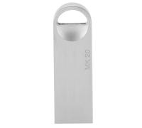 Mini cle USB 2.0 portable et tendance en alliage d'aluminium MaIKOU (64 Go) argent