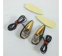 Mini Clignotant Goute D'eau Anodisé Or Led Auto Pour Moto Scooter Quad Feu Décoratif