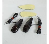 Mini Clignotant Goute D'eau Noir Orange Fumé Led Auto Pour Moto Scooter Feu Décoratif