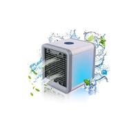 Mini Climatisateur Portable Rechargeable USB - Ventilateur USB - Reservoir d'Eau - 7 couleurs - Rafraichisseur d'Air Mobile - Deshumidificateur d'Air