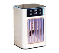Mini climatiseur de bureau humidifiant par évaporation Ventilateur de refroidissement rechargeable USB 900 ml Réservoirs d'eau Ventilateur de bureau avec lumière respiratoire