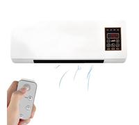 Mini climatiseur mural avec télécommande, système de refroidissement et de chauffage portable pour la maison et le bureau. Ventilateur turbo silencieux (45 dB), économe en énergie. Installation faci