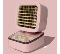 Mini climatiseur portable 3 vitesses de vent LED veilleuse de bureau refroidi à l'eau ventilateur de refroidissement refroidisseur d'air for bureau à domicile, chambre à coucher, chameau du désert, 3,