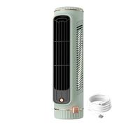 Mini climatiseur portable à 3 vitesses, appareil de refroidissement personnel | Circulateur d'air oscillant alimenté par USB, système compact à tête vibrante pour chambre, voiture, bureau, petite pièc