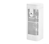 Mini climatiseur portable avec 3 réglages de vitesse USB - Refroidisseur d'air compact pour une utilisation de bureau, fonctionnement silencieux - Convient pour le bureau et la maison (2400 mAh)