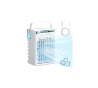 Mini Climatiseur Portable, Climatiseur Mobile 1000ml, 4 en 1 Refroidisseur d'air, Mini Clim Portative Ventilateur Brumisateur avec 3 Vitesses, Minuteur, Petite Clim pour Chambre