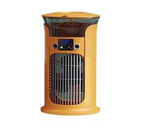 Mini climatiseur portable, rafraîchisseur d'air évaporatif USB, 3 vitesses, sans tuyau d'évacuation, silencieux, idéal pour la maison, le bureau ou une chambre, réservoir d'eau de 880 ml (Jaune)