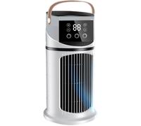mini climatiseur,Refroidit en 3 secondes，pour chambre avec fonction brumisation et réglage du vent à 6 vitesses (Blanc)