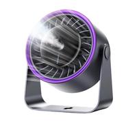 Mini climatiseur | Ventilateur de refroidissement par évaporation rechargeable à 5 vitesses | Avec réservoir d'eau de 90 ml, refroidisseur d'air à batterie 3000 mAh | Climatiseur d'air alimenté par