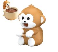 Mini Clip on Fan - 3 Speeds Cute Monkey Portable Cooling Device, Clip on Food Cooling Fan with Stable Adjustable Clamp for Hot Drinks and Meals, Compact Air Circulation Gadget for Soup Coffee