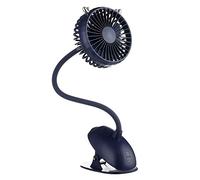 Mini Clip Van de Bureau USB, Battret Personal Small Fan de Bureau, pour la Table de Bureau intérieure Dormitory Room Bed Yellow 8 * 4.8 * 20,8 Pouces