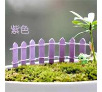 Mini clôture 10 pièces Pour Les Jardins,Les Pots De Fleurs | Micro ornements paysagers, ornements de jardinage, petites clôtures décoratives(Purple)