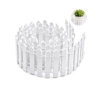 Mini Cloture Bois,IFTHGIO Barriere Bois Miniature 90 X 5 CM-blanc | Clôtures Modélisme,Petite Cloture Jardin Exterieur,Décoration de Maisonnettes de Jardin, Accessoires pour Maisons de Poupées