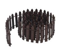 Mini Clôture de Jardin de Fée, 90 cm Clôture Décorative en Bois, Ornements Paysage Miniature pour Maison Poupée, Bricolage, Projet Diorama, Pot Plante (Marron)