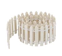 Mini Clôture de Jardin de Fée, 90 cm Clôture Décorative en Bois, Ornements Paysage Miniature pour Maison Poupée, Bricolage, Projet Diorama, Pot Plante (Couleur Bois)