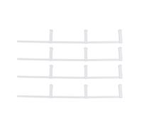 Mini Clôture Décorative Blanche en ABS, Modèle DIY pour Jardin Miniature | Surface Peignable, Finition Lisse et Simple à Assembler, pour Village Miniature, Bonsaï et Bac à Sable