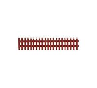Mini Clôture Décorative de Noël en Bois, 90x30x21x2 cm, Rouge, avec LED et