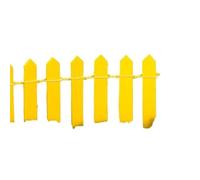 Mini clôture en bois 3 pièces Pour Les Jardins,Les Pots De Fleurs | Micro ornements de paysage, mini petite clôture, outils d'aménagement paysager(Yellow)