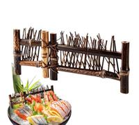 Mini Clôture Tressée Petite Décoration Paysagère Artisanale pour Jardin | Clôture Décorative Miniature pour Table Cérémonie du Thé Jardin de Fées Intérieur