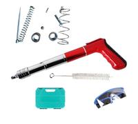 Mini cloueuse pneumatique à 5 vitesses pour béton, acier et bois, cloueuse manuelle pour fixation murale et montage de tuyaux, kit d'outils sans clous