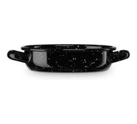 Briebe Levante Plat à gratin à induction 18 cm Mini casserole 0,9 L Acier émaillé noir