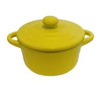 Mini cocotte jaune double poignée avec couvercle HobbyCook