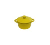 Mini cocotte jaune double poignée avec couvercle HobbyCook