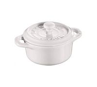 Staub Ceramique Mini Cocotte 10 cm, Rond(e), Blanc pur, Céramique
