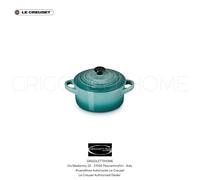 Mini Cocotte Ronde En Grès Émaillé - Bleu Riviera