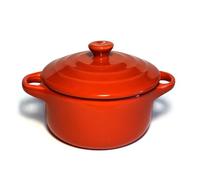 Mini cocotte rouge double poignée avec couvercle Hobby Cook