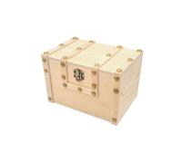 Mini Coffre Pirate En Bois 15 X 10 X 10,5 Cm