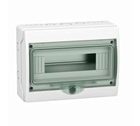 Mini-coffret pour appareillage modulaire Mureva Schneider Electric - 1 rangée - 12 modules - IP65 - En saillie