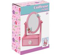 Mini coiffeuse en bois rose TU