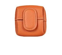 Mini Coin Purse Small Top Grain Leather Wallet,Change Pouch for Women,Casual Solid Portable Bag for Daily Use (B)