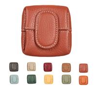 Mini Coin Purse Small Top Grain Leather Wallet,Change Pouch for Women,Casual Solid Portable Bag for Daily Use (I)
