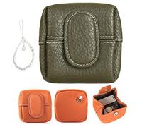 Mini Coin Purse, Top Grain Leather Small Women’s Wallet, Stylish and Compact Pouch for Coins, Keys, and Cards, Durable and Trendy Design for Everyday Use (#9)