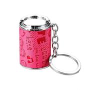 Mini Coin Storage Keychain,2-in-1 Portable Coin Holder,Loose Change Container with Secure Snap Closure,Mini Purse Keychain, Pocket Bank for Women and Men(A)