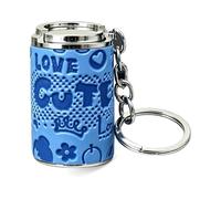 Mini Coin Storage Keychain,2-in-1 Portable Coin Holder,Loose Change Container with Secure Snap Closure,Mini Purse Keychain, Pocket Bank for Women and Men(D)