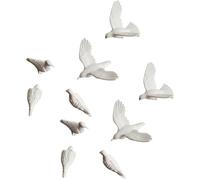 Mini colombes blanches pour oiseaux miniatures, projet de dioramas, table de sable, accessoires de paysage, décoration d'oiseaux miniatures