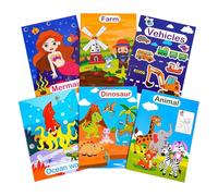 Mini Colouring Books For Party Bags - 6 Pieces Mini Activity Books, Bulk Holiday Coloring Fun Cartoon Activity Book For Kids, Travel Coloring Toy Boys, Girls, Parent-Child Interaction, Car Or Home Us