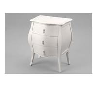 Mini Commode 3 Tiroirs Murano Blanc