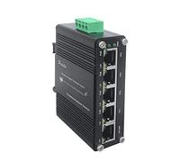 Mini commutateur Ethernet industriel Gigabit PoE 5 ports 10/100/1000 Mbps Base-TX renforcé avec bloc d'alimentation PoE