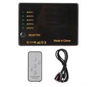 Mini commutateur HDMI 4K x 2K, 5 entrees, 1 sortie, selecteur, avec telecommande, recepteur infrarouge