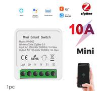 Mini commutateur intelligent Zigbee 3.0 10A/16a, Hub Gateway, prise en charge de la commande bidirectionnelle, télécommande, fonctionne avec l'application Smart Life