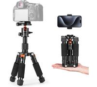 Mini Compact Desktop Tripod 52cm, Portable Aluminum Table Tripod with 360° Ball Joint for Video Camcorder DSLR Camera, Max Load 6kg, Phone Holder
