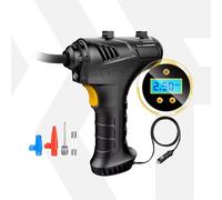 Mini-compresseur d'air numérique de voiture, DC 12 V, 7,4 V, 120 W, 150 PSI, 20 l/min, roule vite, voiture, SUV, MPV, vélo, moto, ballons, divers autres objets gonflables, câble électrique de 3 m, s'a