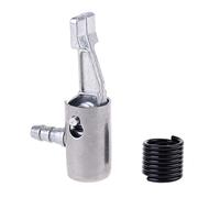 Mini compresseur d'air portable pour gonfleur de pneu - Embout de tuyau avec connecteur cannelé - Mandrin à visser