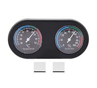 Mini compteur analogique de température et d'humidité, thermomètre et hygromètre rond pour la surveillance des réservoirs de reptiles, réglage de l'environnement, facile à lire,